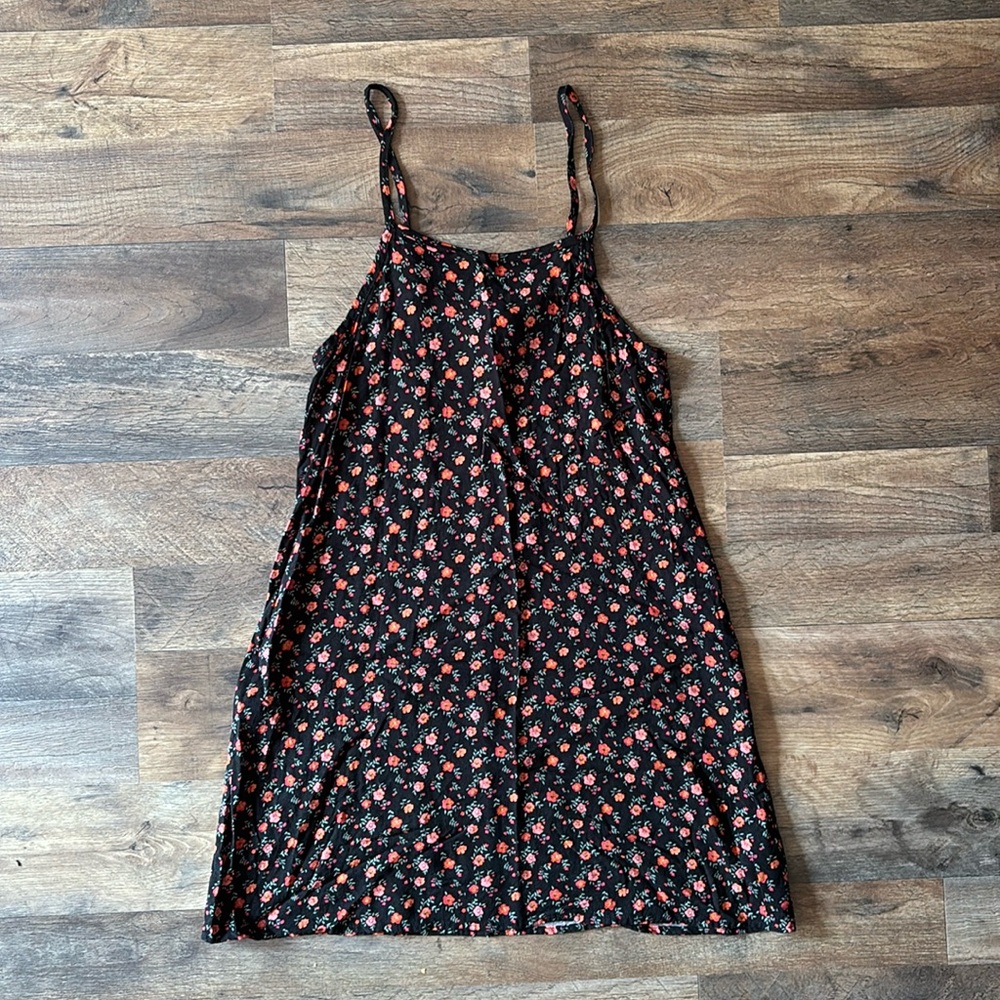 Art Class Spaghetti Strap Floral Dress